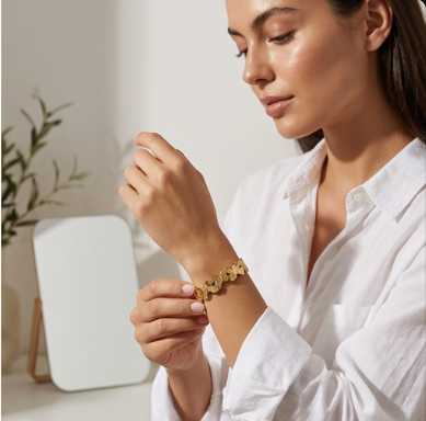 Eternal Bloom Cuff |Embossed Butterfly Stainless Steel Bangle