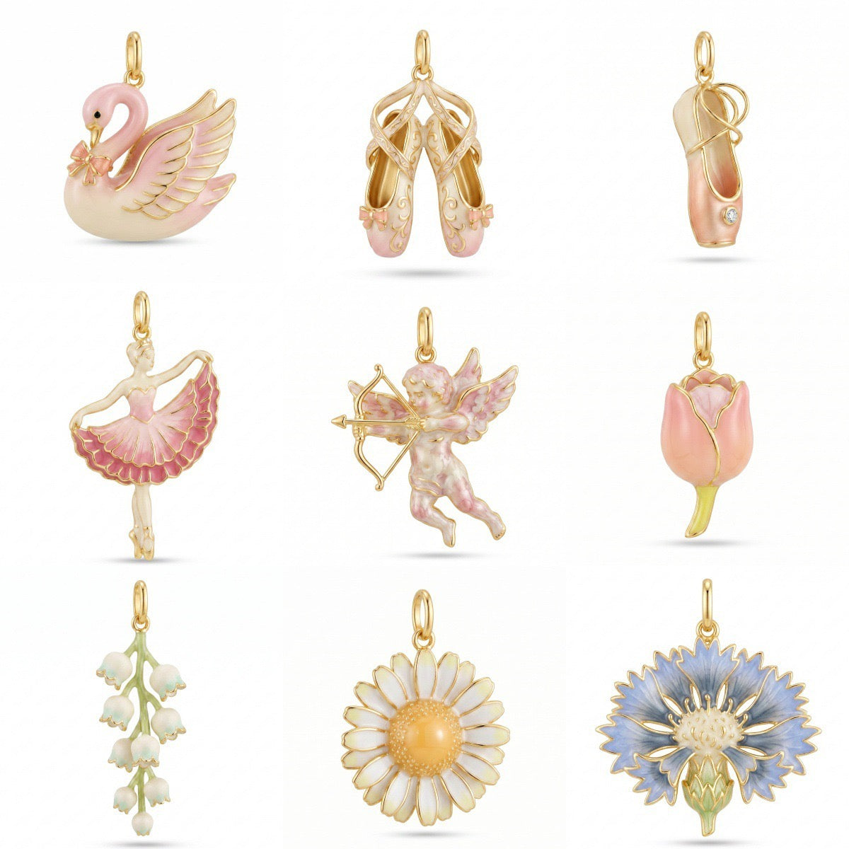 Ballet Garden Copper Charm Collection
