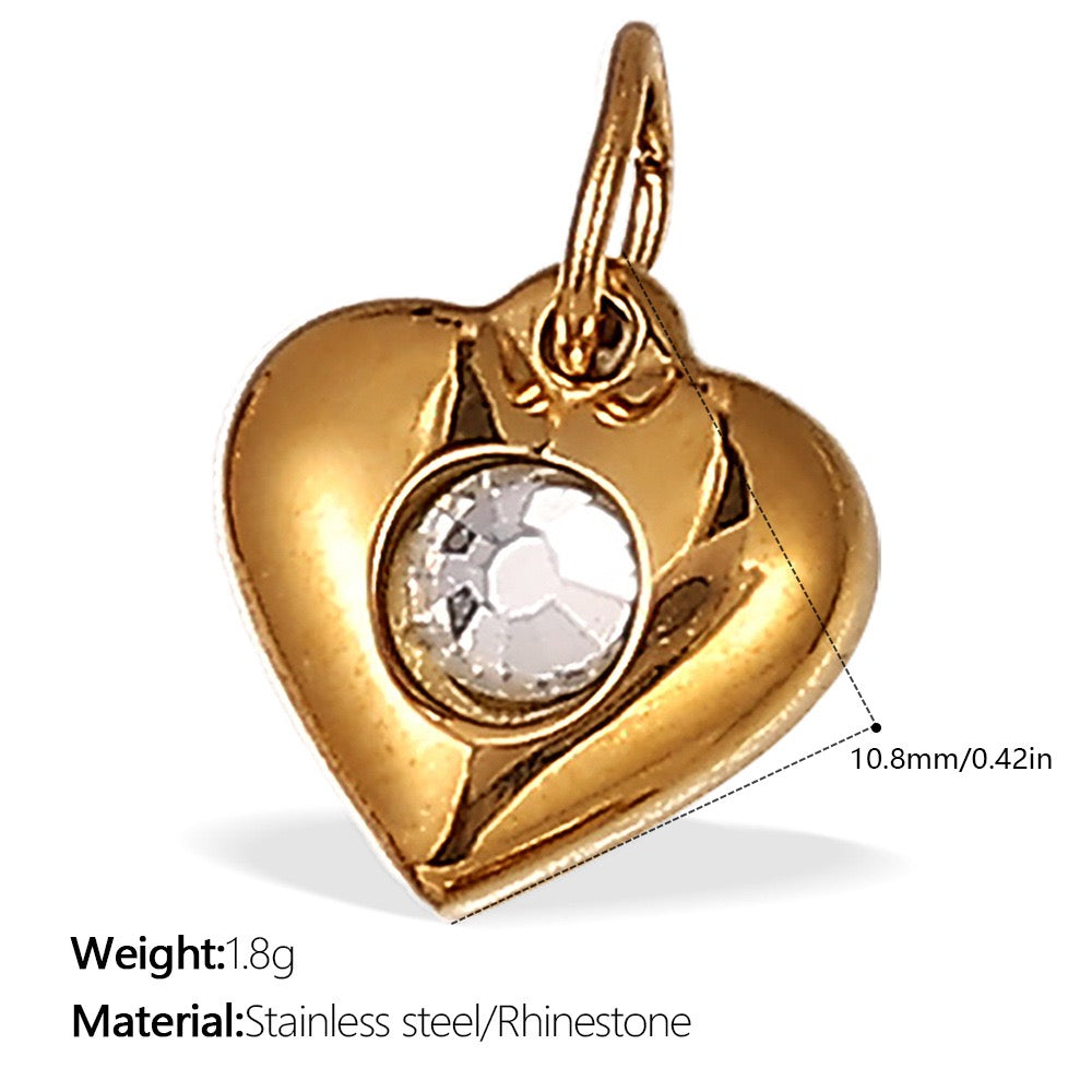 Heart Keepsake Pendant Charms