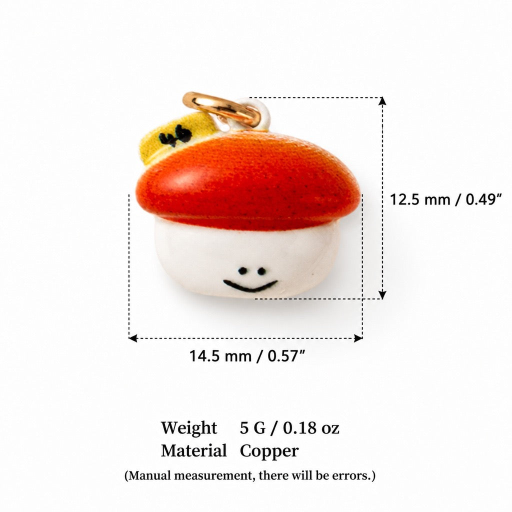 Sweet Treats & Kawaii Copper Charm Collection - Mushroom Character