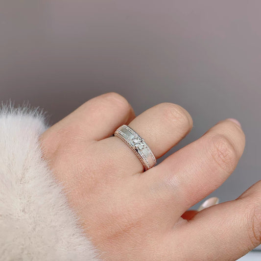 Fleur Oil Enamel Adjustable Ring