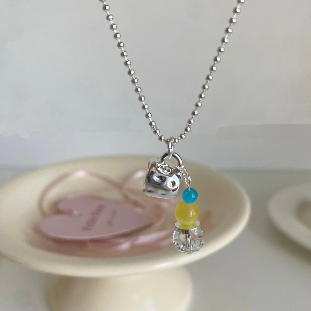 Iced Tea Charm Necklace