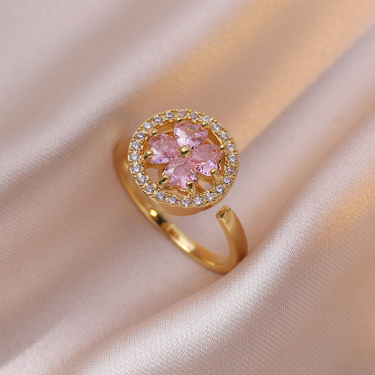 3-Piece Sparkle Set: Micro-Set CZ Spinning Pendant & Titanium Steel Chain