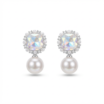 Aurora Dream Pearl Drops - S925 Silver Needle & Vintage Vibe