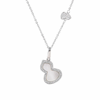 Silver Shell Outline Necklace
