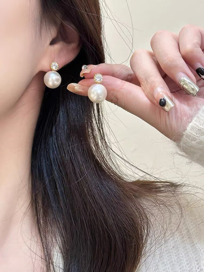 Zarte Perlenohrringe