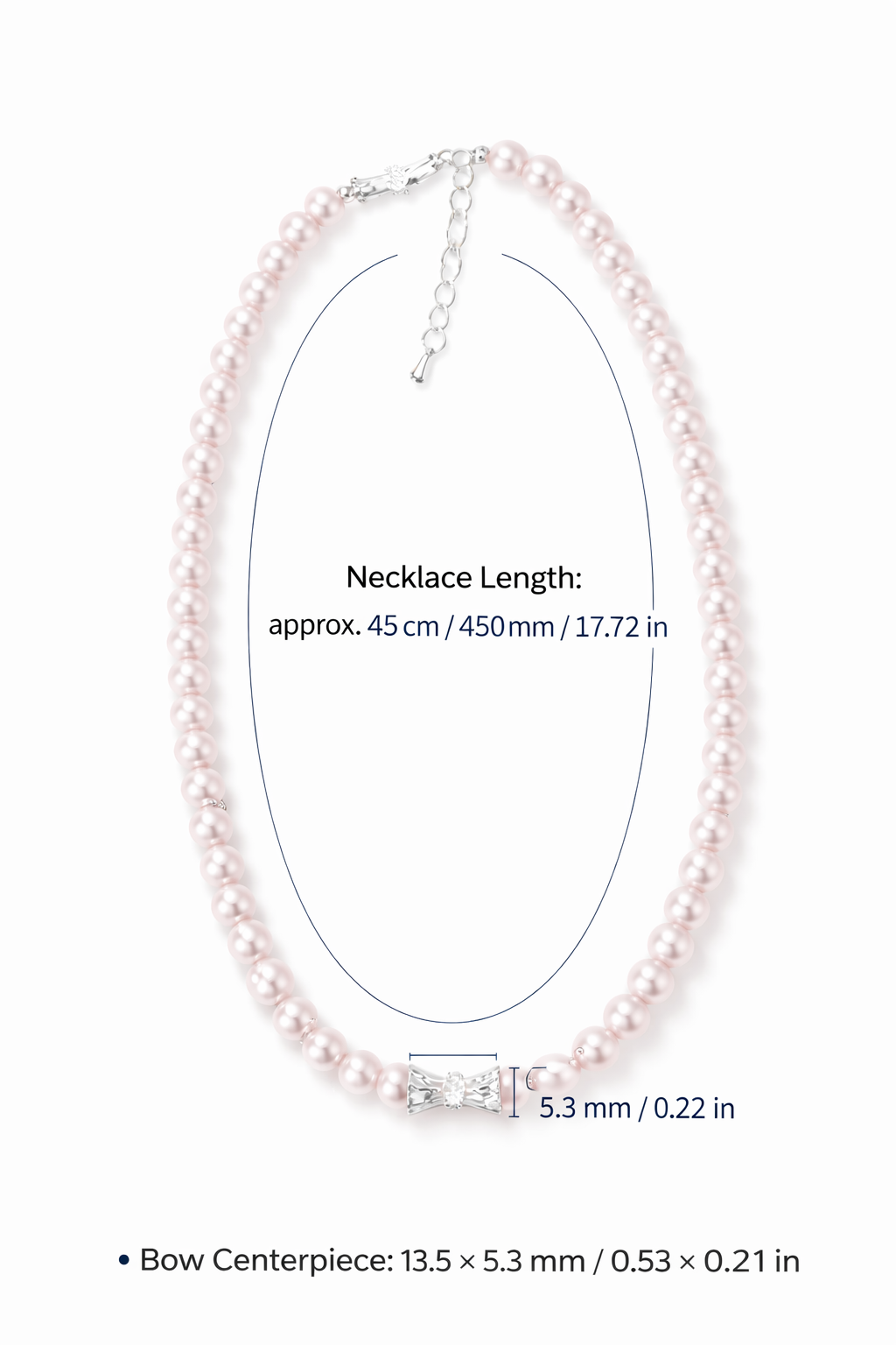 Schmuckset mit zartrosa Perlen und 925er Silberauflage