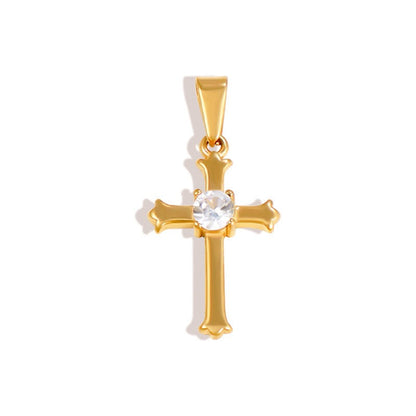 Sparkling Cross Stainless Steel Pendant Collection style 1