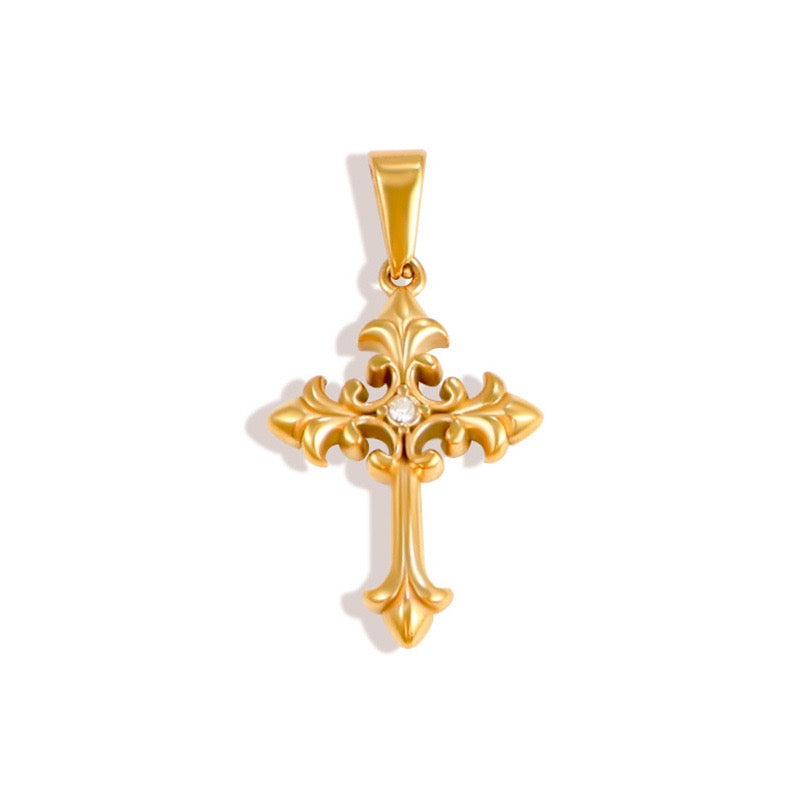 Sparkling Cross Stainless Steel Pendant Collection style 6