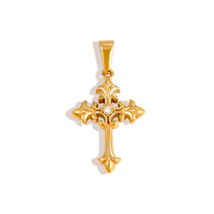 Sparkling Cross Stainless Steel Pendant Collection style 6