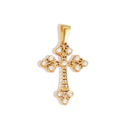 Sparkling Cross Stainless Steel Pendant Collection style 9