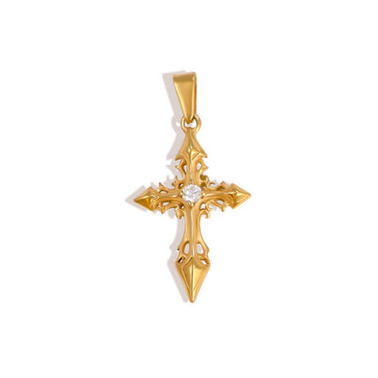Sparkling Cross Stainless Steel Pendant Collection style 10