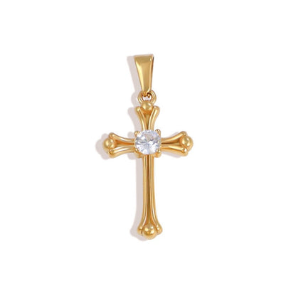 Sparkling Cross Stainless Steel Pendant Collection style 11