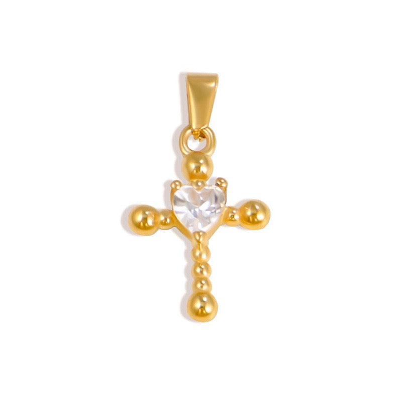Sparkling Cross Stainless Steel Pendant Collection style 14