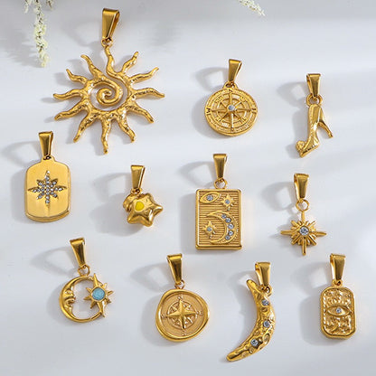 Celestial & Symbol Stainless Steel Pendant Collection main image