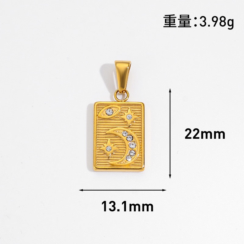 Celestial & Symbol Stainless Steel Pendant Collection style 2