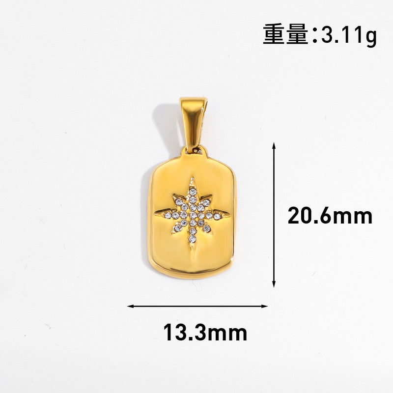 Celestial & Symbol Stainless Steel Pendant Collection style 3