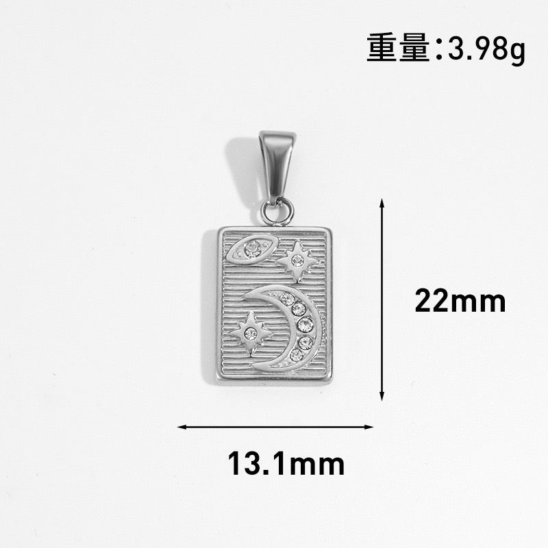 Celestial & Symbol Stainless Steel Pendant Collection style 10
