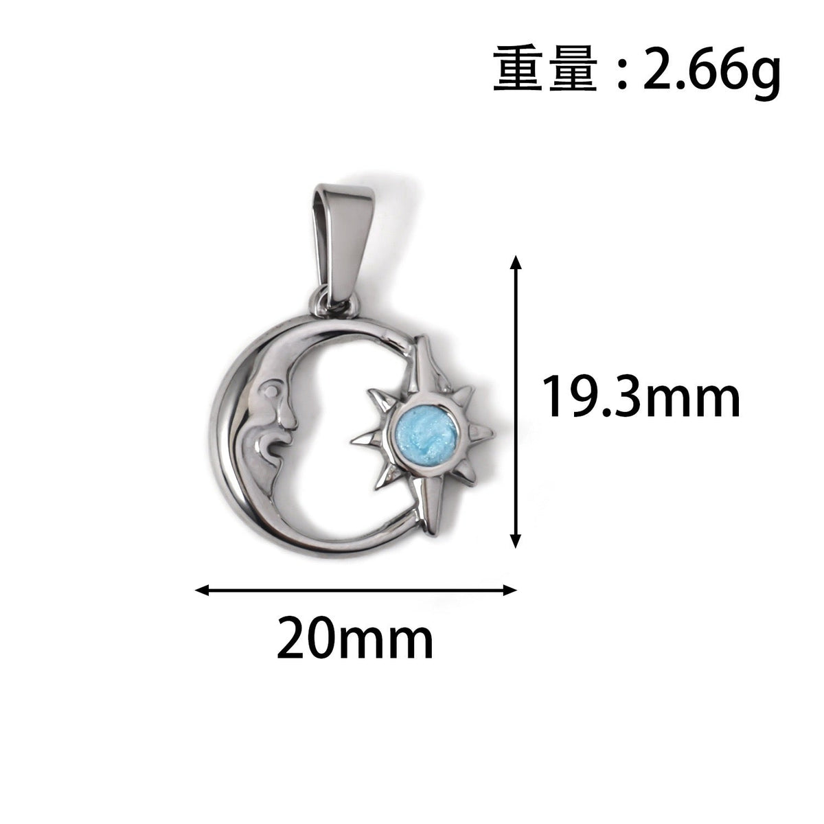 Celestial & Symbol Stainless Steel Pendant Collection style 16