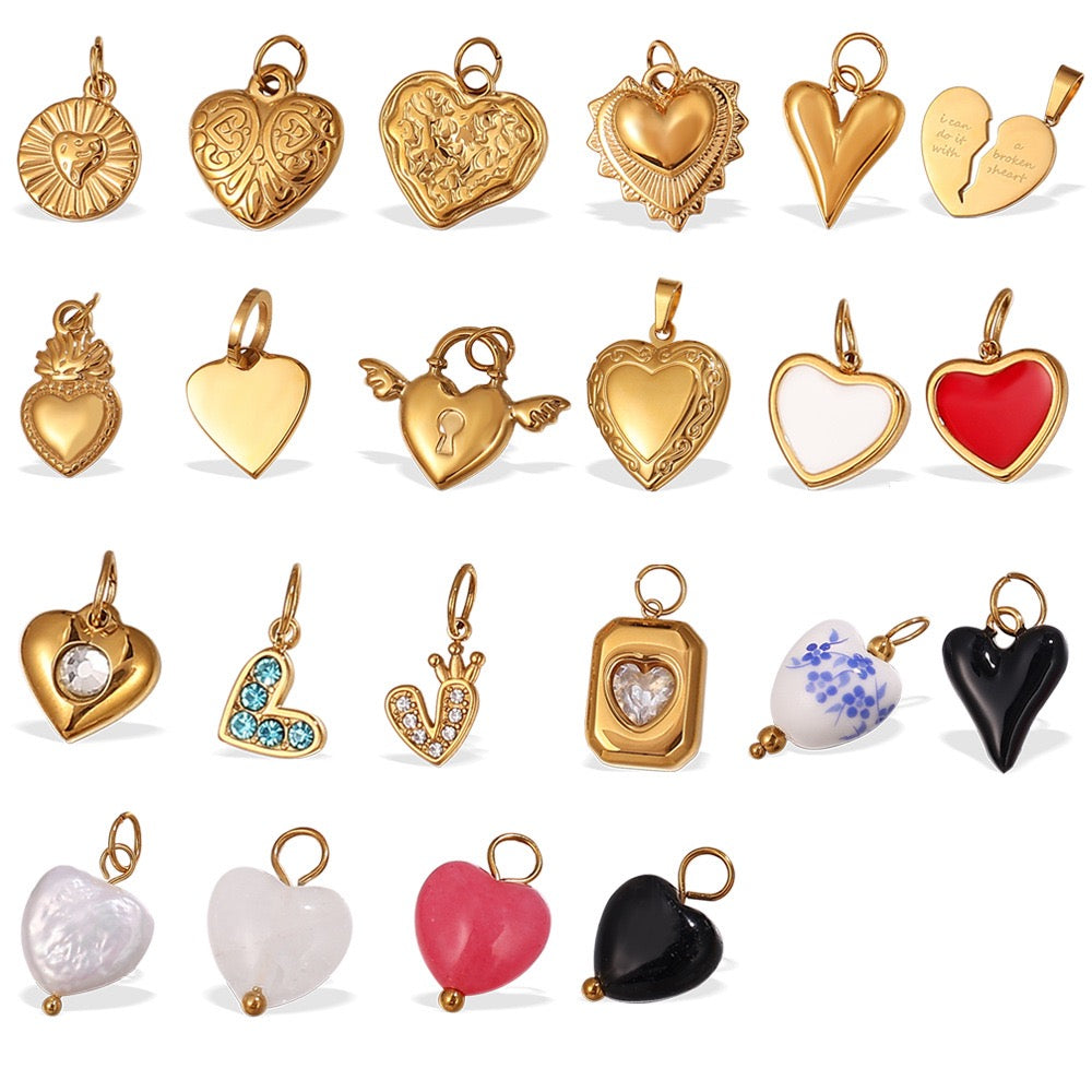 Heart Keepsake Pendant Charms