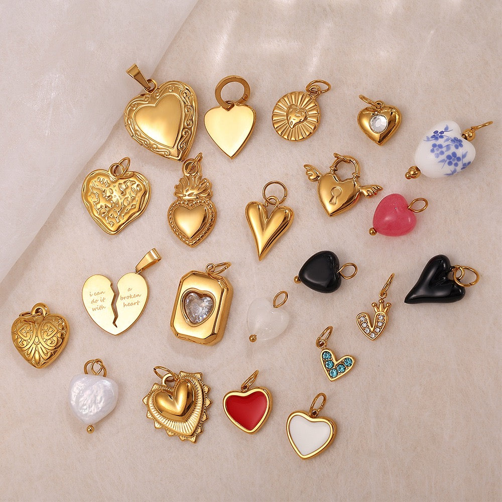 Heart Keepsake Pendant Charms