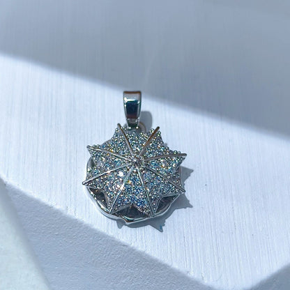 Rotating Floral & Sparkle Copper Pendant Collection style 12