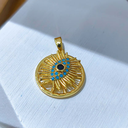Rotating Floral & Sparkle Copper Pendant Collection style 19