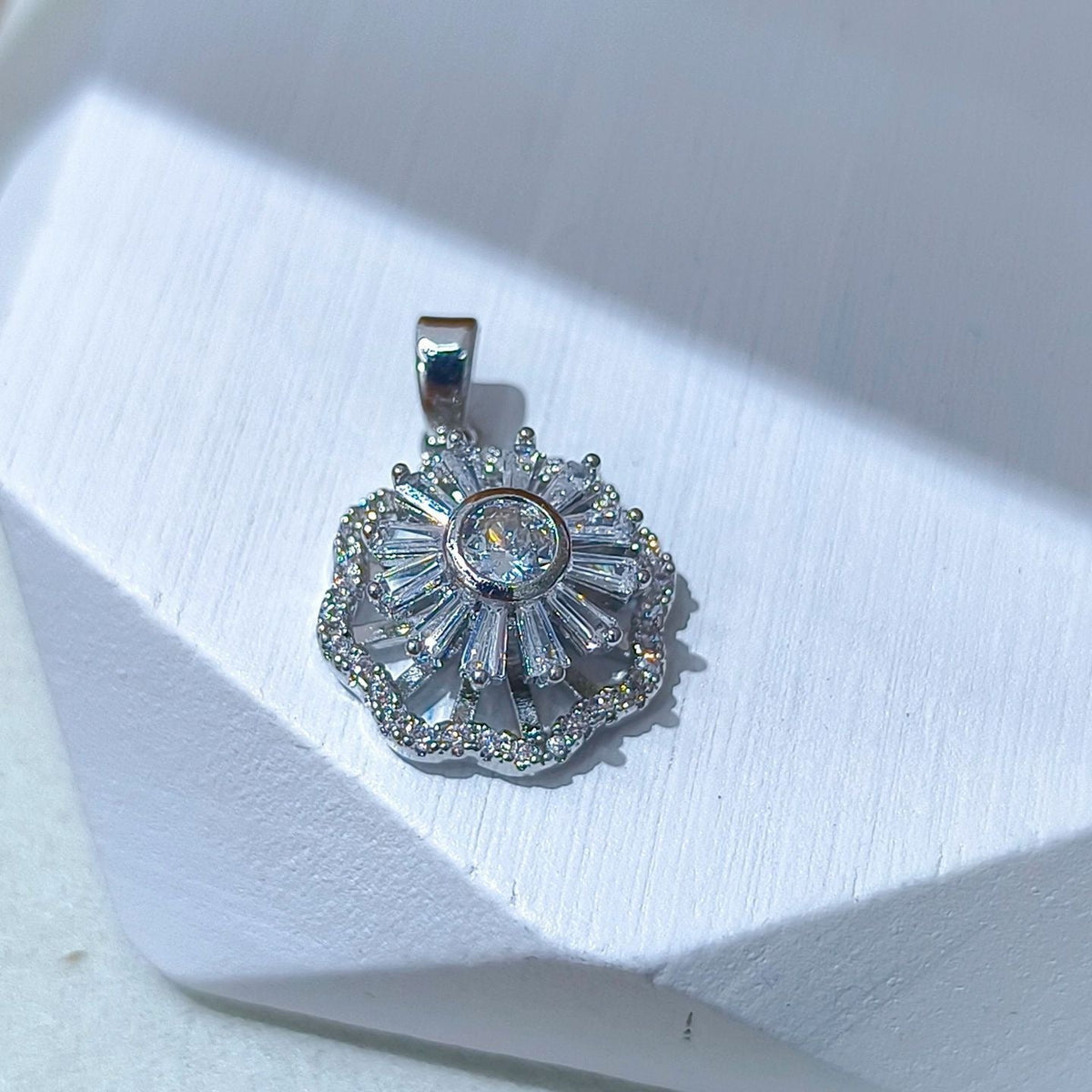 Rotating Floral & Sparkle Copper Pendant Collection style 30