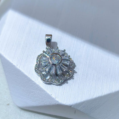 Rotating Floral & Sparkle Copper Pendant Collection style 30