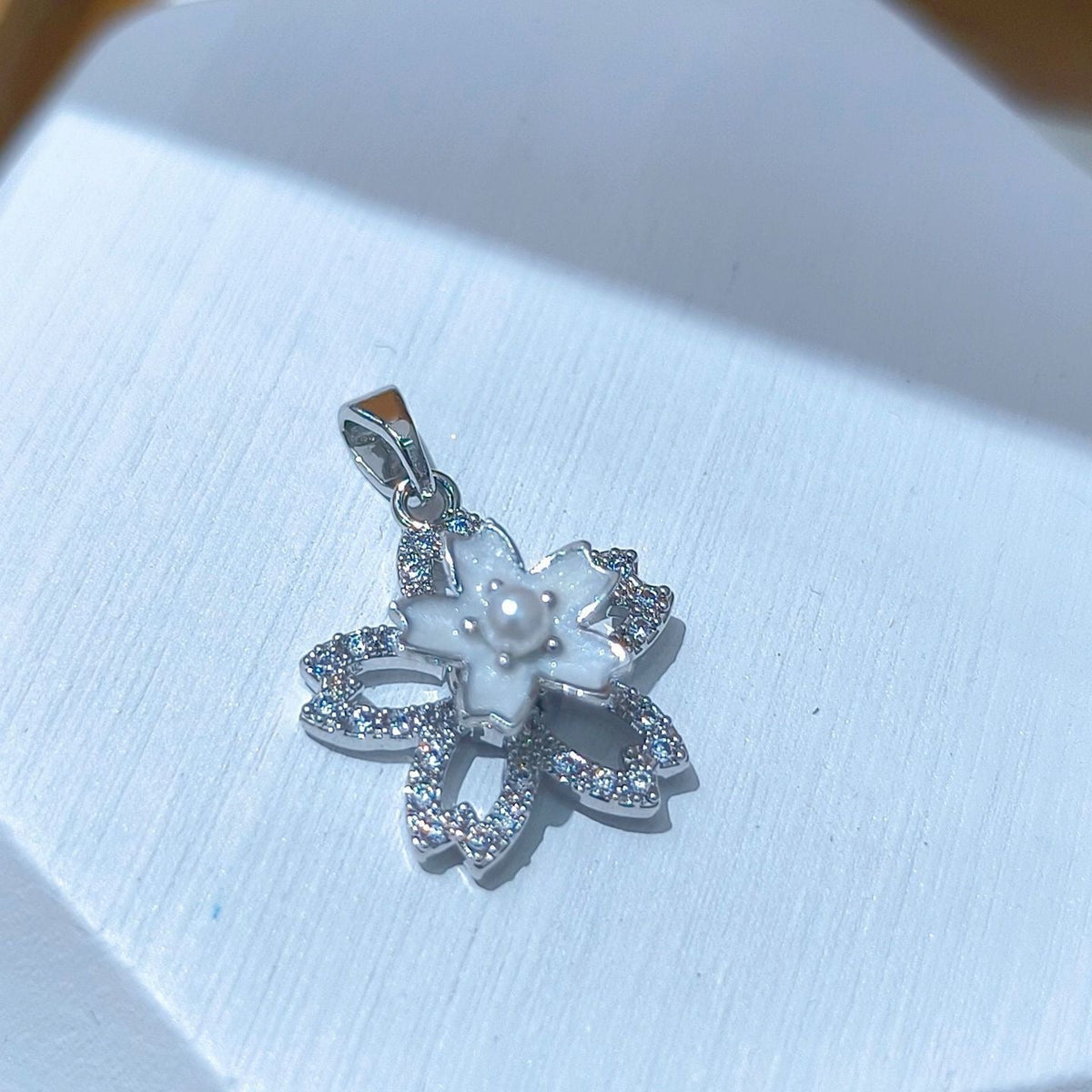 Rotating Floral & Sparkle Copper Pendant Collection style 42