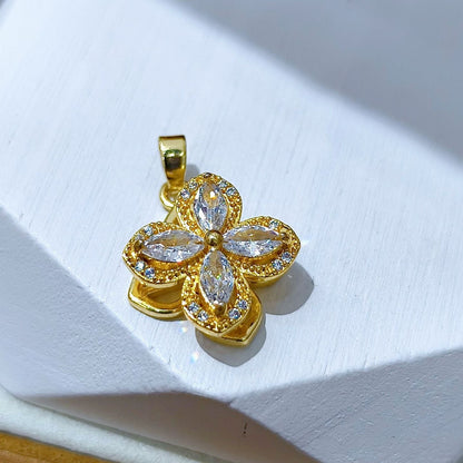 Rotating Floral & Sparkle Copper Pendant Collection style 45
