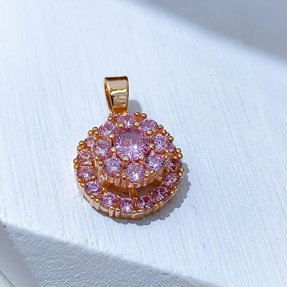 Rotating Floral & Sparkle Copper Pendant Collection style 70
