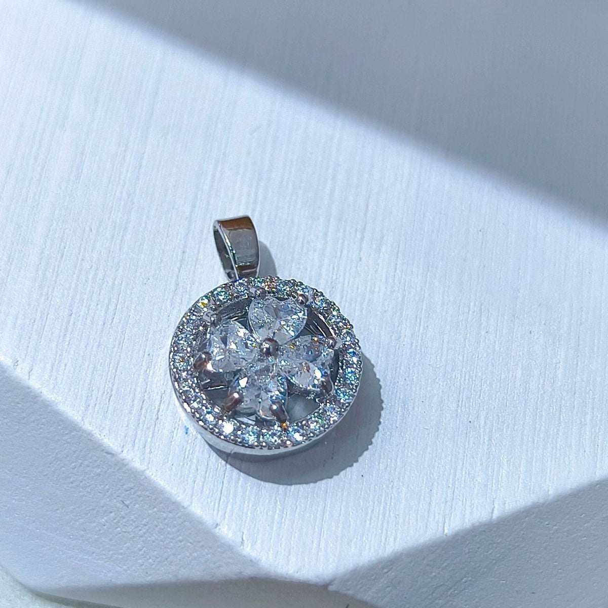 Rotating Floral & Sparkle Copper Pendant Collection style 71