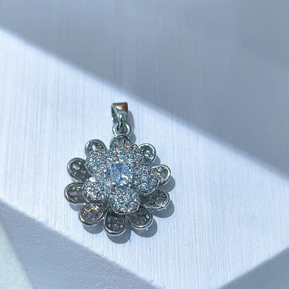 Rotating Floral & Sparkle Copper Pendant Collection style 74