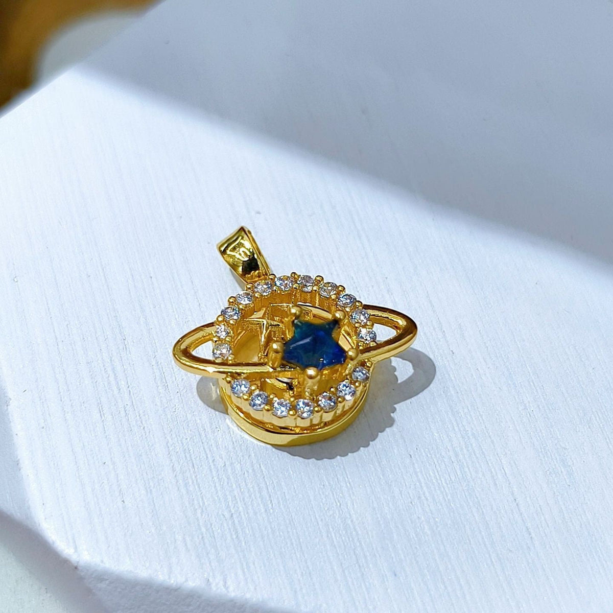 Rotating Floral & Sparkle Copper Pendant Collection style 81