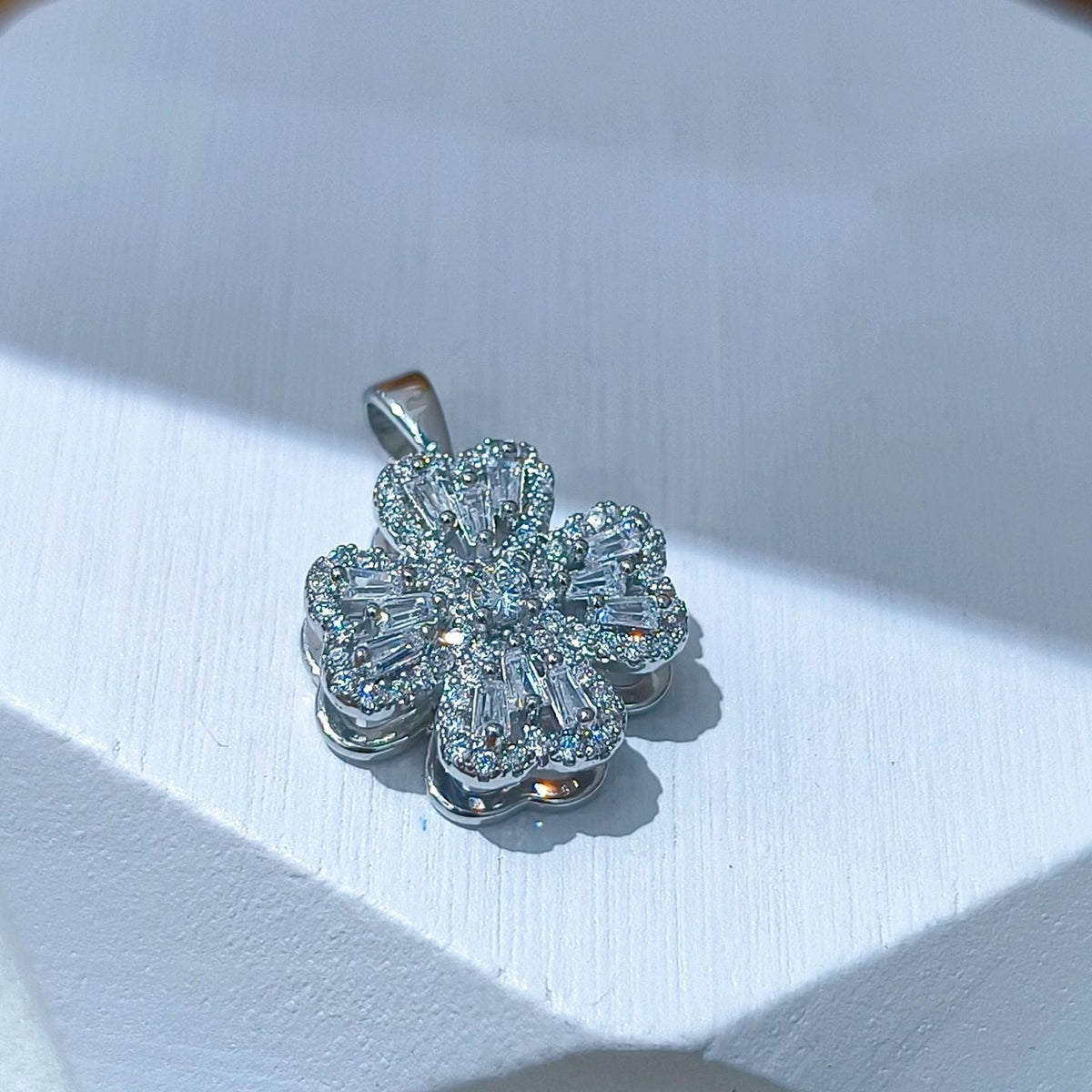 Rotating Floral & Sparkle Copper Pendant Collection style 83