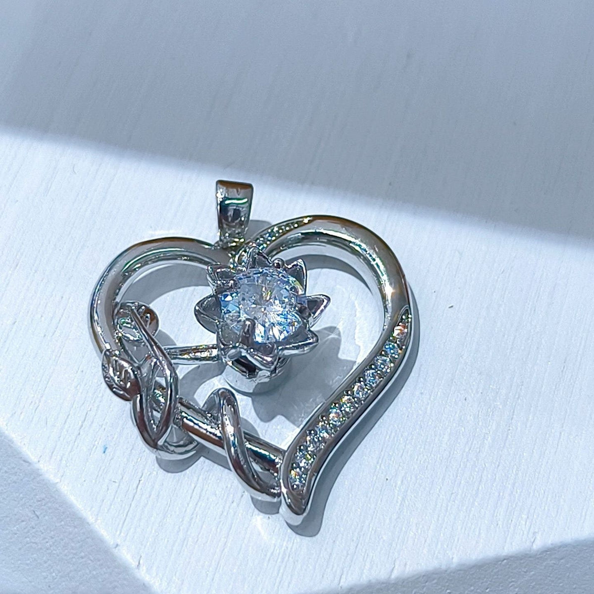 Rotating Floral & Sparkle Copper Pendant Collection style 85