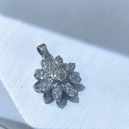 Rotating Floral & Sparkle Copper Pendant Collection style 86
