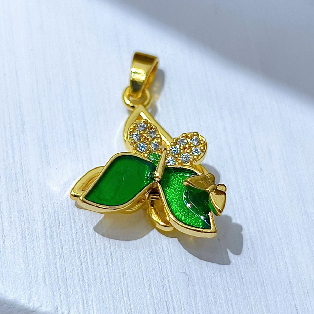 Rotating Floral & Sparkle Copper Pendant Collection style 89