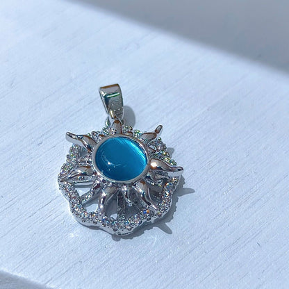 Rotating Floral & Sparkle Copper Pendant Collection style 98