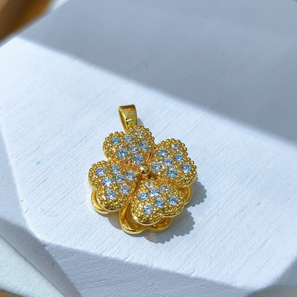 Rotating Floral & Sparkle Copper Pendant Collection style 101