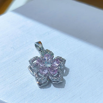 Rotating Floral & Sparkle Copper Pendant Collection style 104