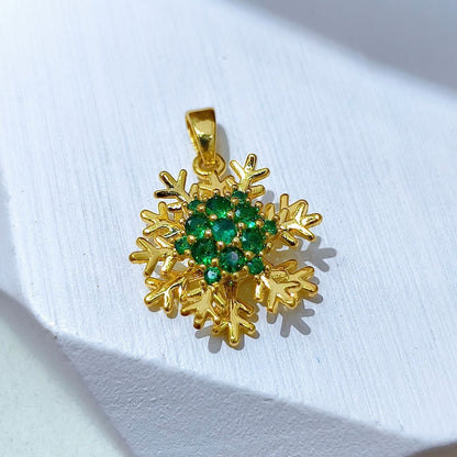 Rotating Floral & Sparkle Copper Pendant Collection style 108