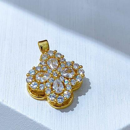 Rotating Floral & Sparkle Copper Pendant Collection style 112