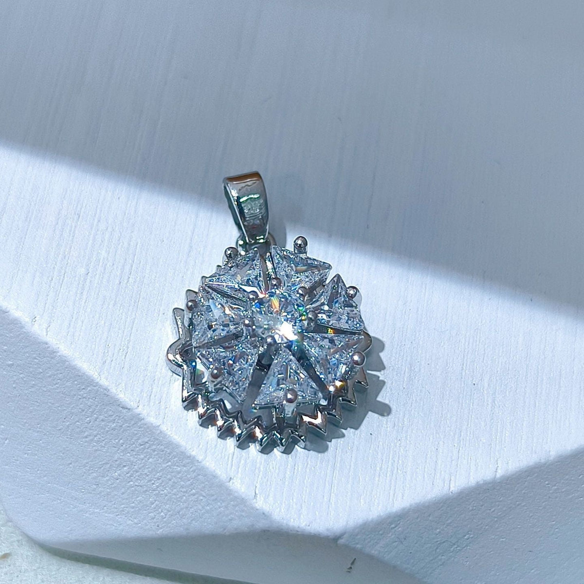 Rotating Floral & Sparkle Copper Pendant Collection style 116