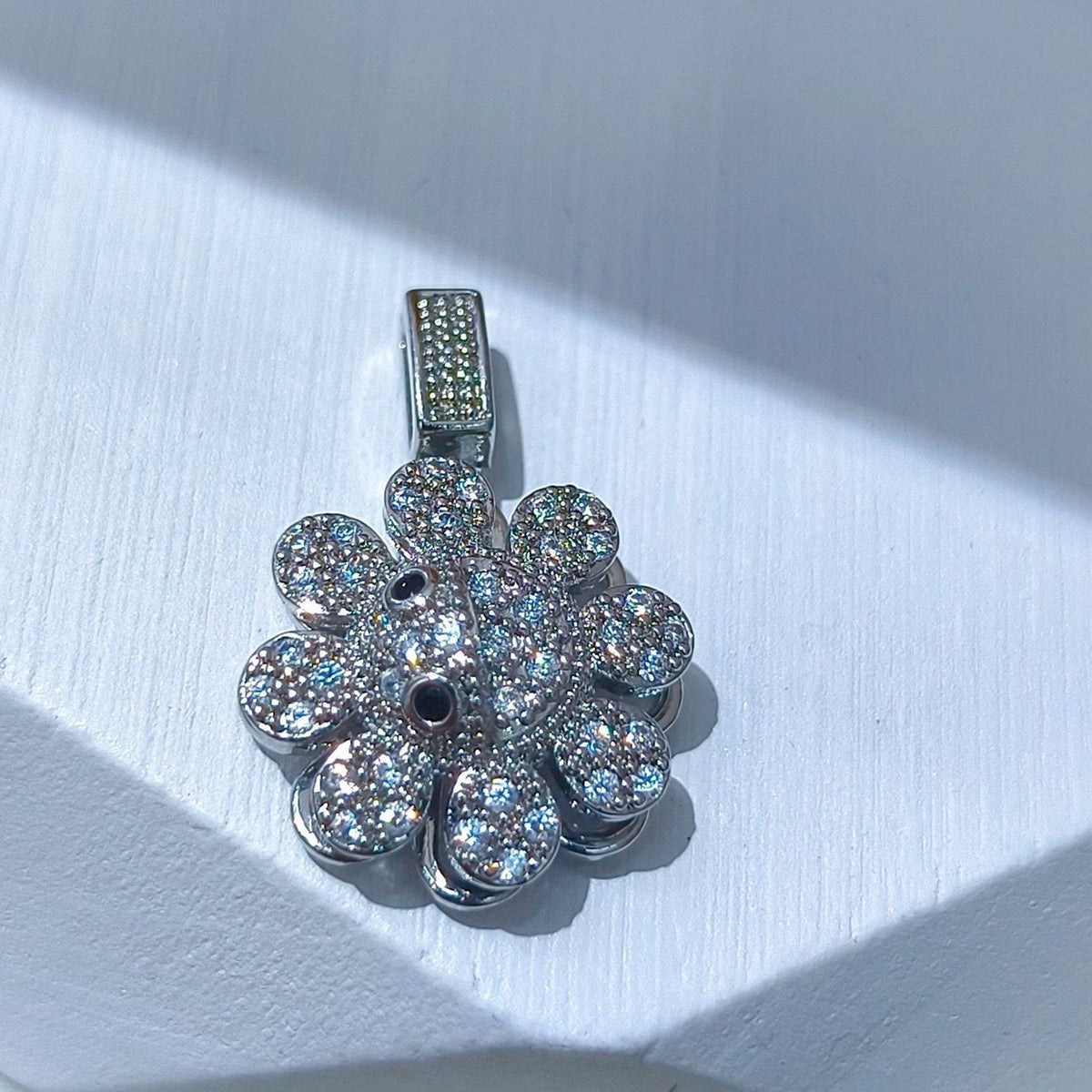 Rotating Floral & Sparkle Copper Pendant Collection style 117