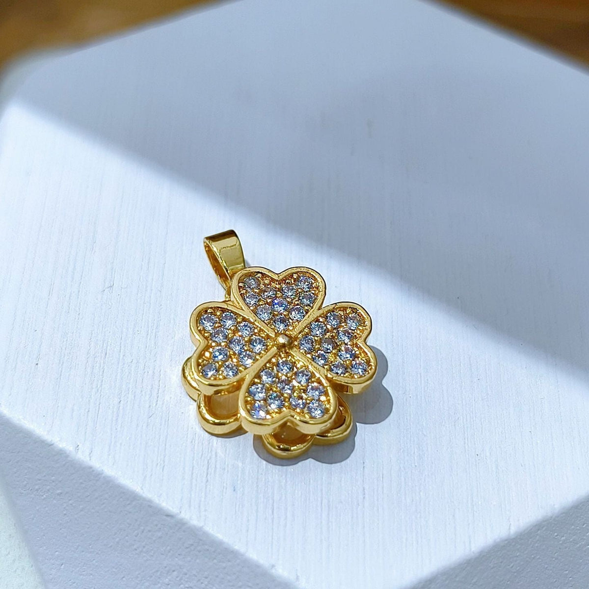 Rotating Floral & Sparkle Copper Pendant Collection style 121