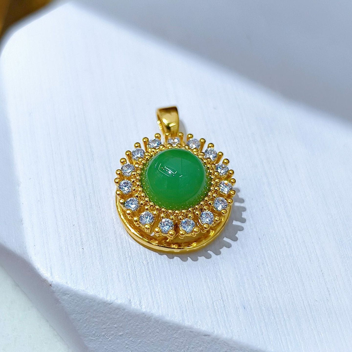Rotating Floral & Sparkle Copper Pendant Collection style 123