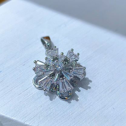Rotating Floral & Sparkle Copper Pendant Collection style 126