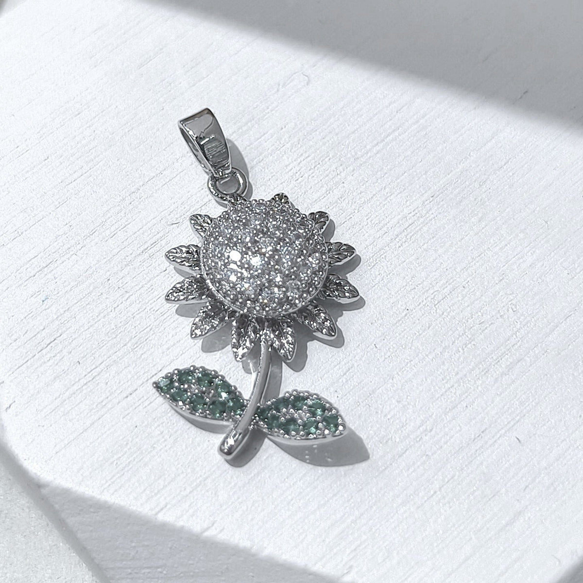 Rotating Floral & Sparkle Copper Pendant Collection style 133